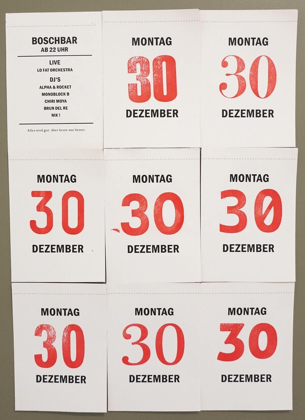 Lo Fat Orchestra, Rocket & Alpha, Monoblock B, Chiri Moya, D. Brun del Re, Nik!