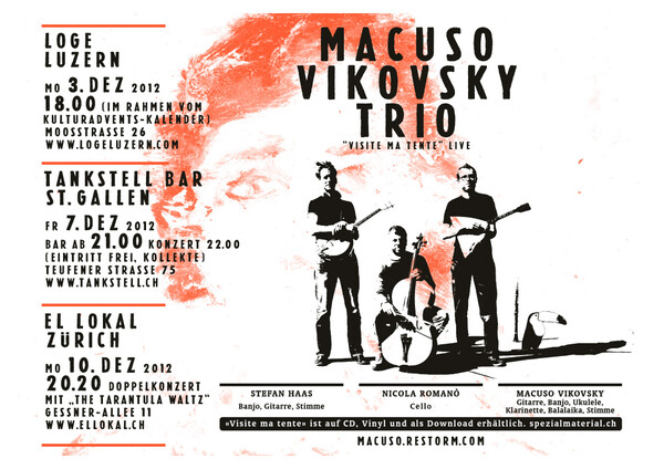 Macuso Vikovsky Trio + The Tarantula Waltz